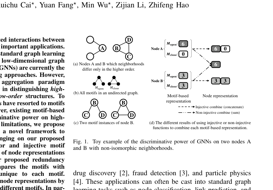 Figure from Motif Graph Neural Network
